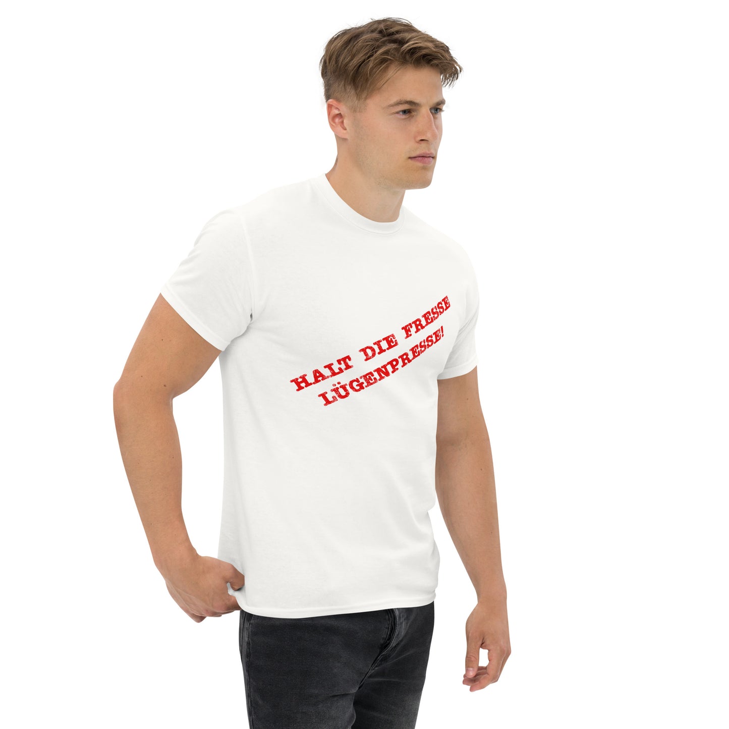 Halt die Fresse - Klassisches Unisex T-Shirt